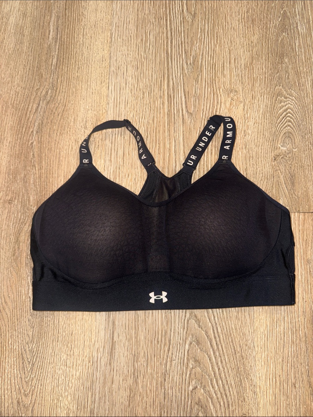 Under Armour Black Padded High-Impact Sports Bra